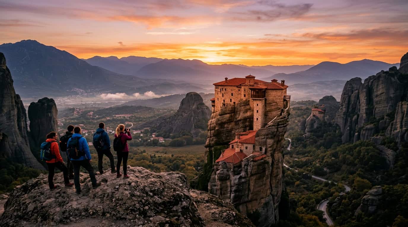 Floating Between Heaven And Earth On A Meteora Monastery Tour Chasing The Golden Hour On A Meteora Sunset Tour