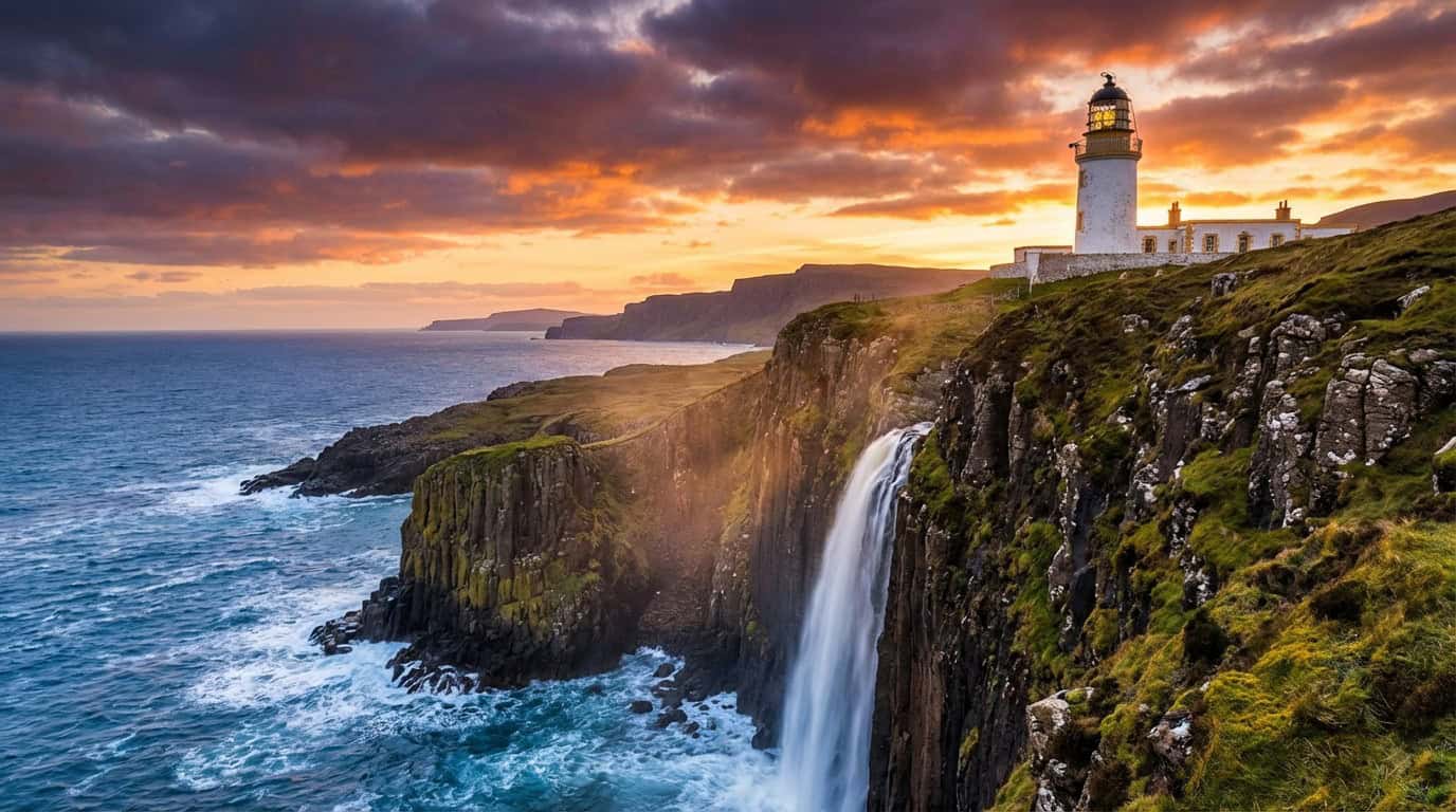 Chasing Waterfalls And Coastal Lighthouse Sunsets