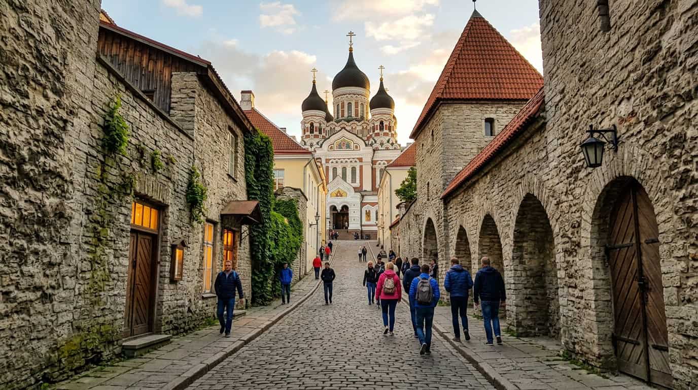 Climbing To The Heights Of Toompea Hill