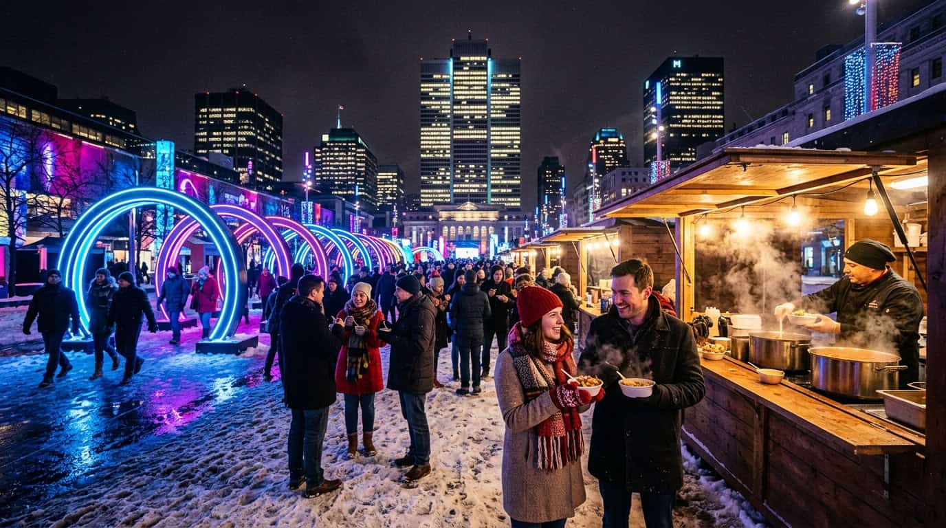 Embracing The Chill At Every Montreal Winter Festival Exploring Light And Gastronomy At Montréal En Lumière