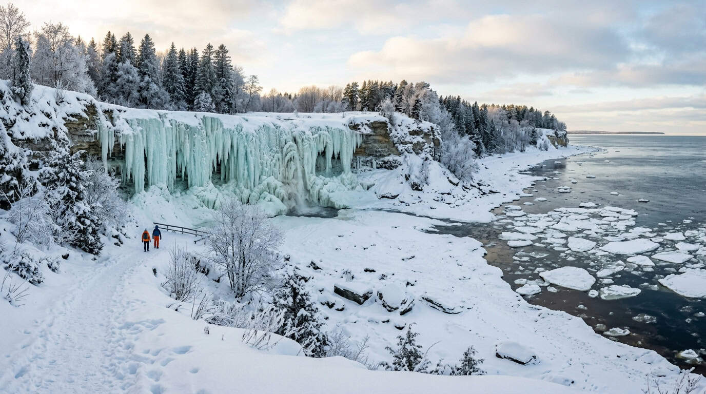 Why An Estonia Winter Break Is The Ultimate Lapland Alternative Frozen Waterfalls And Coastal Winter Landscapes