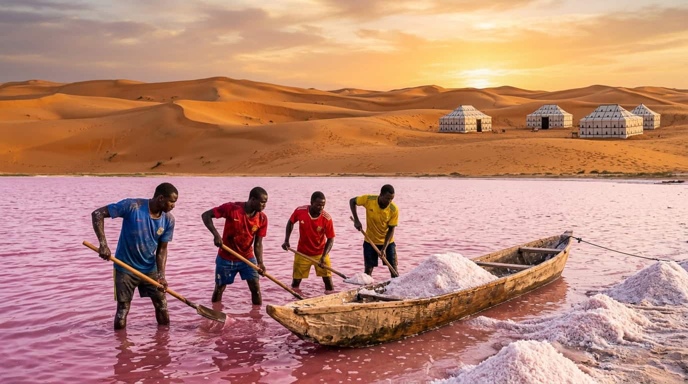 Glamping In Lompoul And Salt Harvesting At Lac Rose
