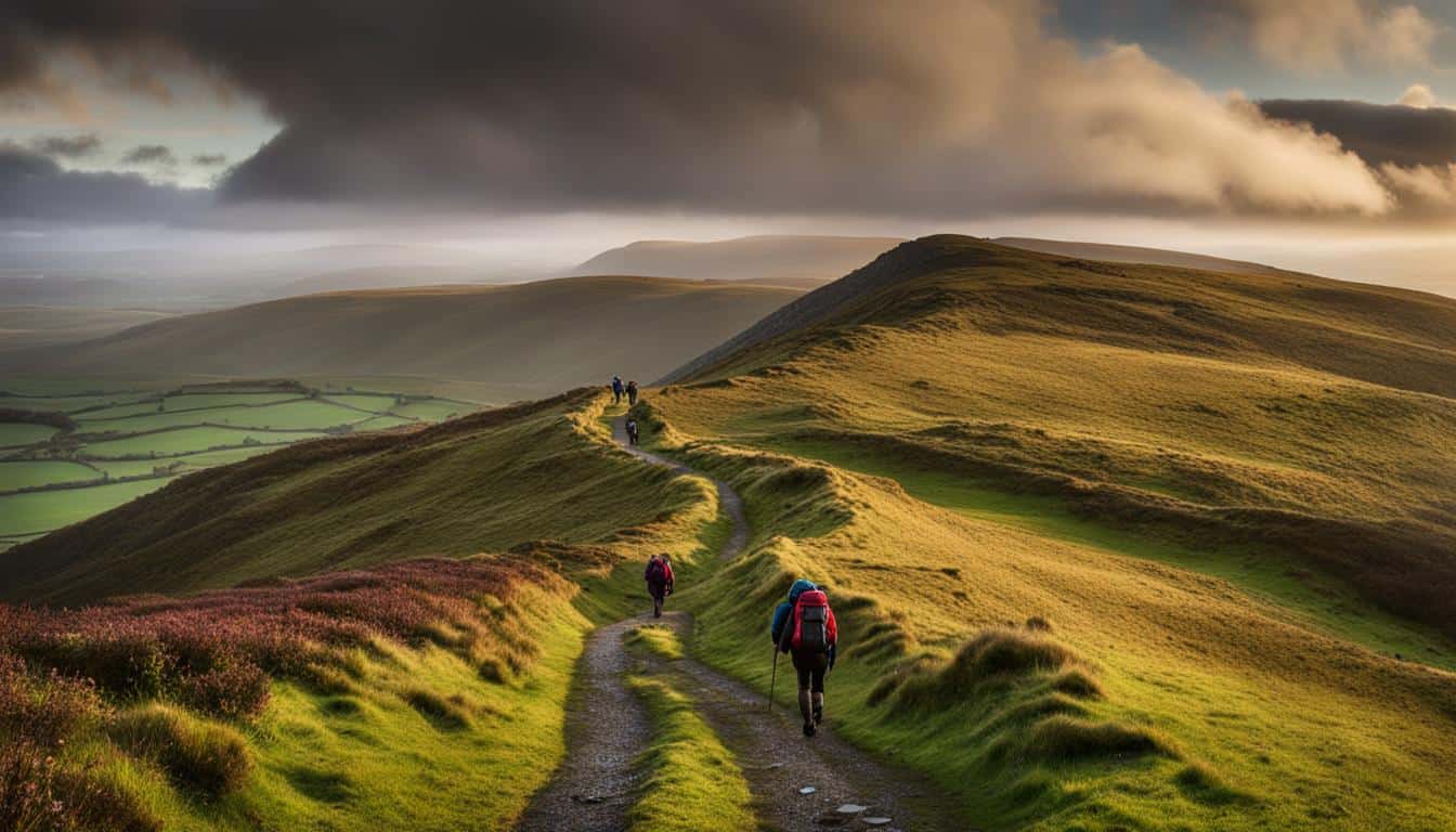 hiking in Ireland