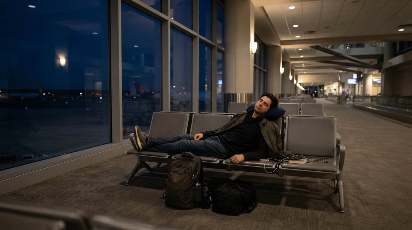 how to handle an airport overnight layover 1791126383363