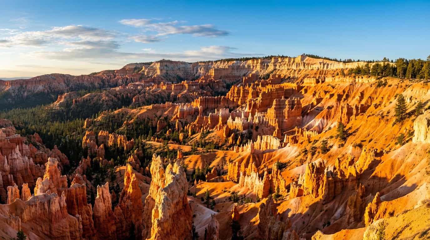 Sunrise Over The Hoodoos At Bryce Canyon