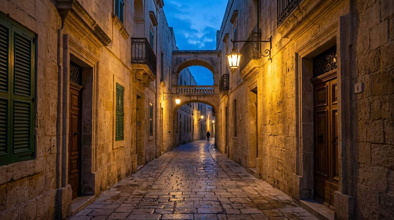 Capturing The Honey Hue Of The Mediterranean: My Favorite Malta Photography Spots Low Light Magic Within The Silent City Walls