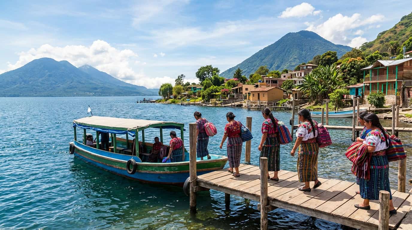 Middle Leg Lake Atitlan Mayan Village Hopping
