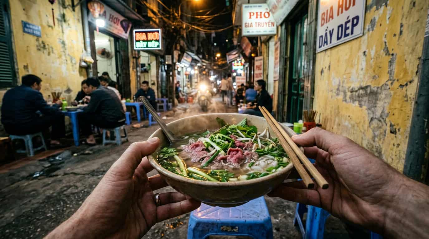 slurping pho and squeezing through alleys on a han 1781794884350