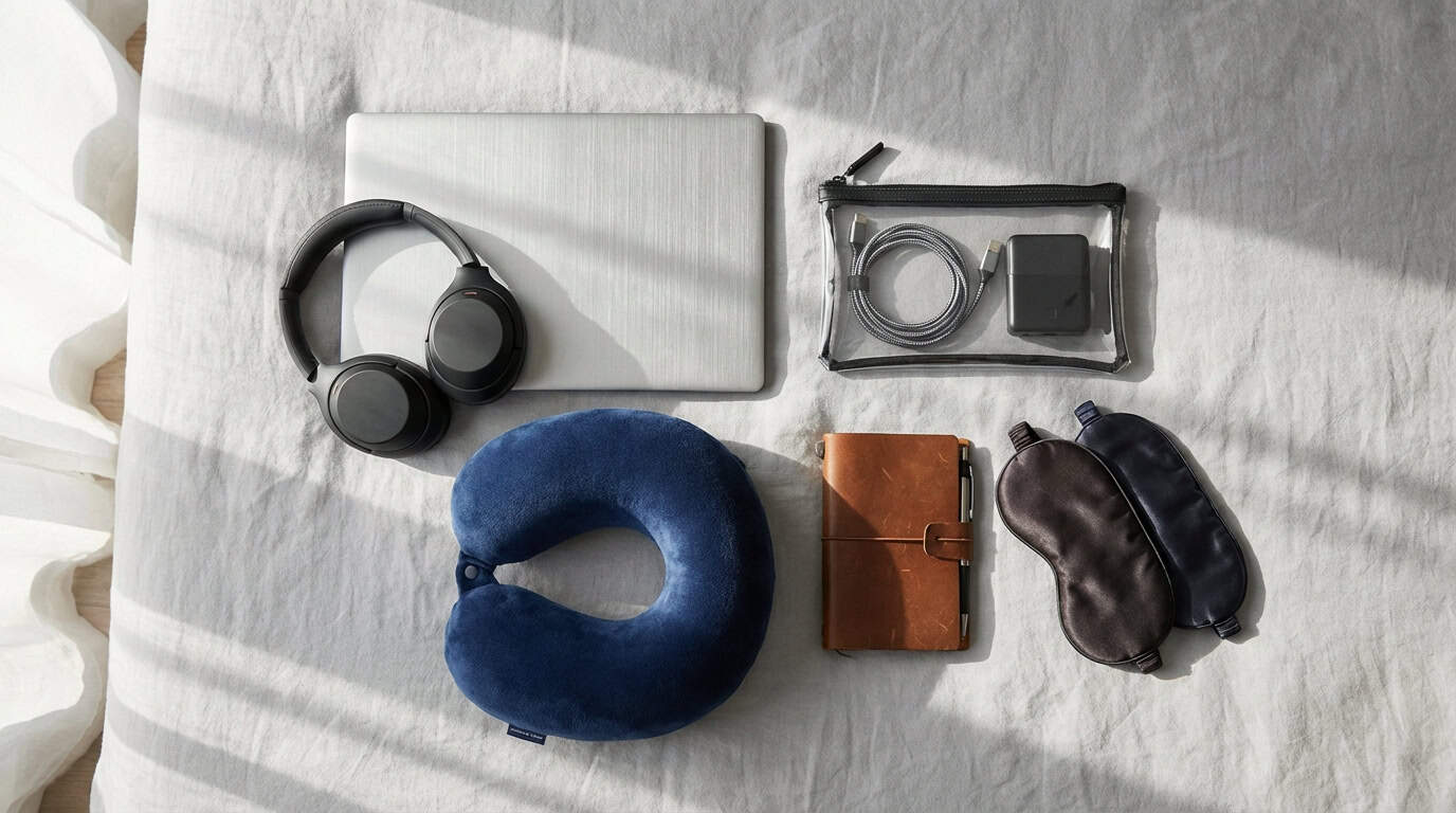 Tech Gear and In Flight Comfort Essentials
