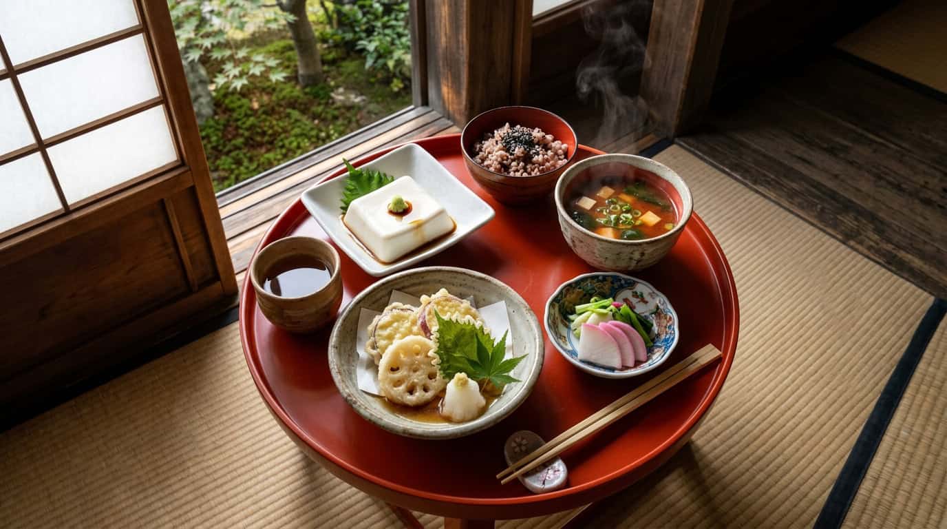 Finding Inner Peace Through A Kyoto Temple Stay The Art Of Shojin Ryori Vegetarian Cuisine