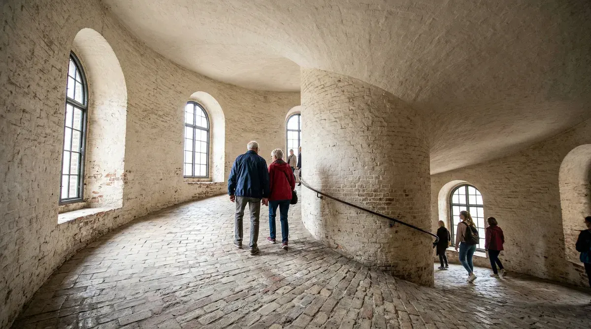 The Round Tower: Spiral Ramp to a City View